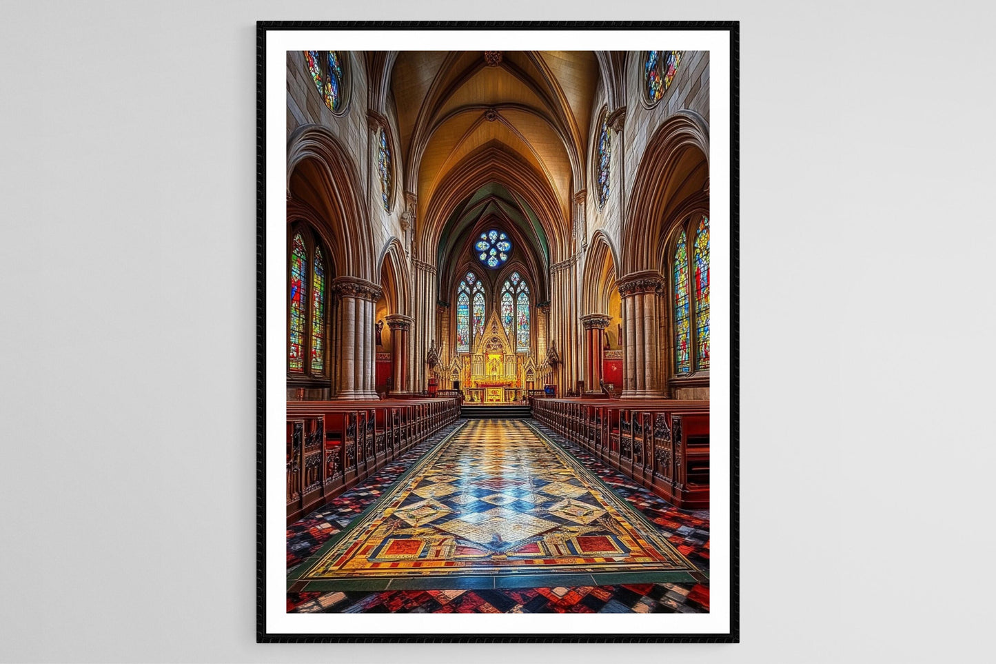 Affiche Cathédrale St. Patrick – Poster Art Gothique Irlandais