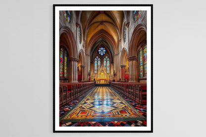 Affiche Cathédrale St. Patrick – Poster Art Gothique Irlandais