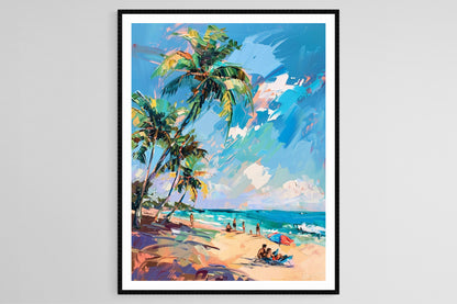 Affiche Plage El Cuco – Impression artistique côtière d'El Salvador