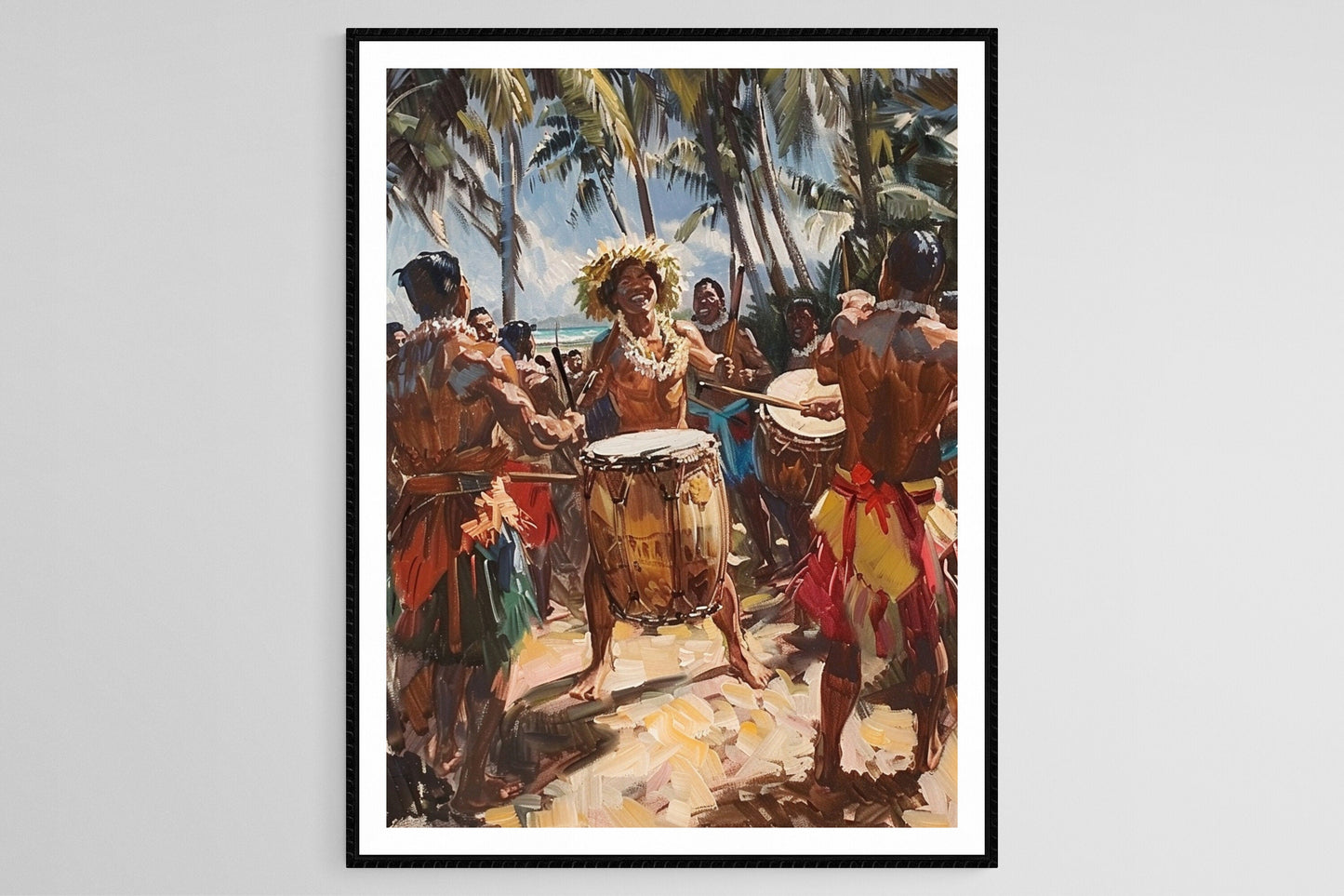 Affiche de Performance de Tambour Pahu – Art des Batteurs Cérémoniels