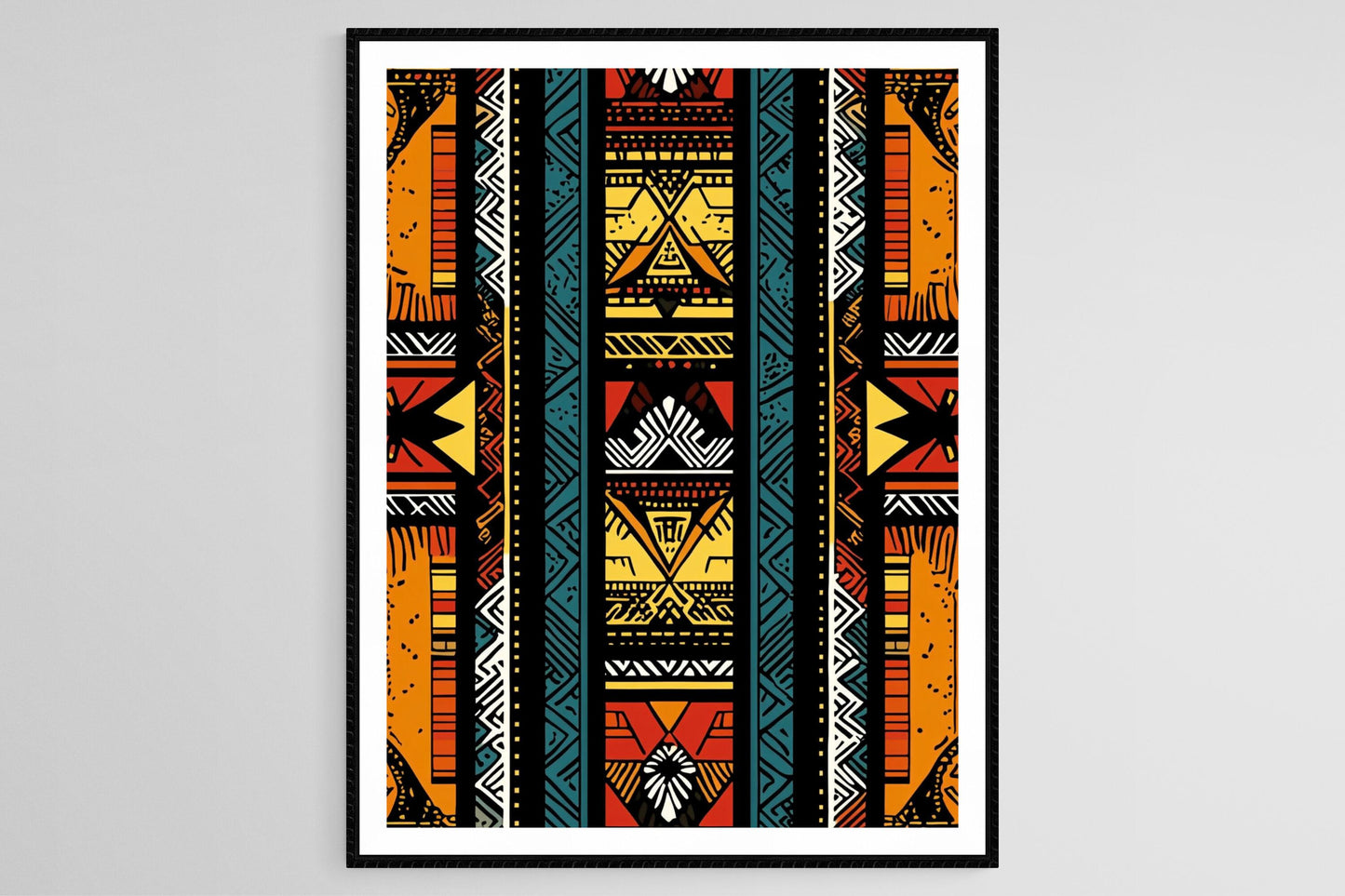 Affiche Dashiki Traditionnelle – Poster Art Ethnique Africaine
