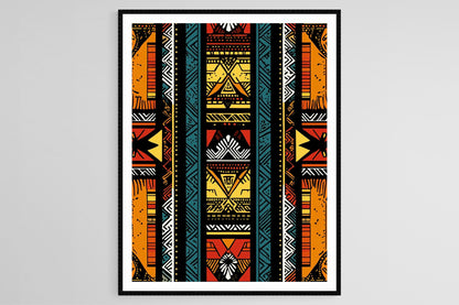 Affiche Dashiki Traditionnelle – Poster Art Ethnique Africaine