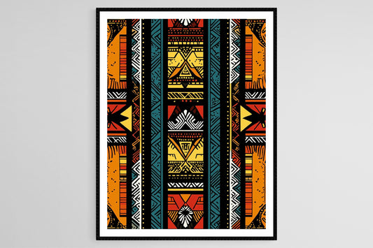 Affiche Dashiki Traditionnelle – Poster Art Ethnique Africaine