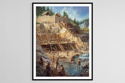 Affiche Colonisation Américaine – Impression artistique Découverte de l'Amérique