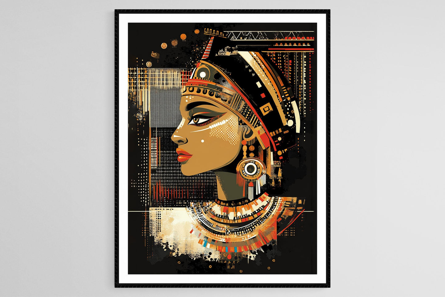 Affiche Princesse de Nubie – Poster Art Égyptien Africain