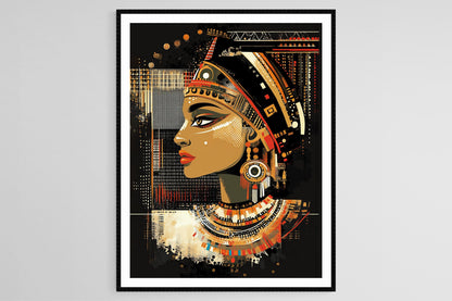 Affiche Princesse de Nubie – Poster Art Égyptien Africain