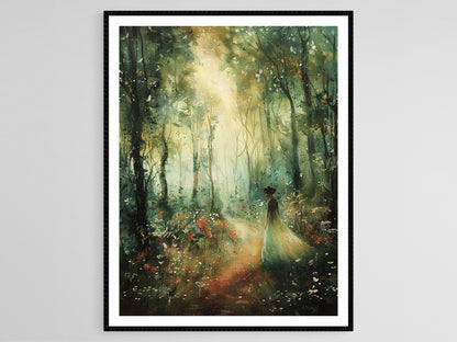 Affiche Conte Allemand – Poster Illustration des Frères Grimm