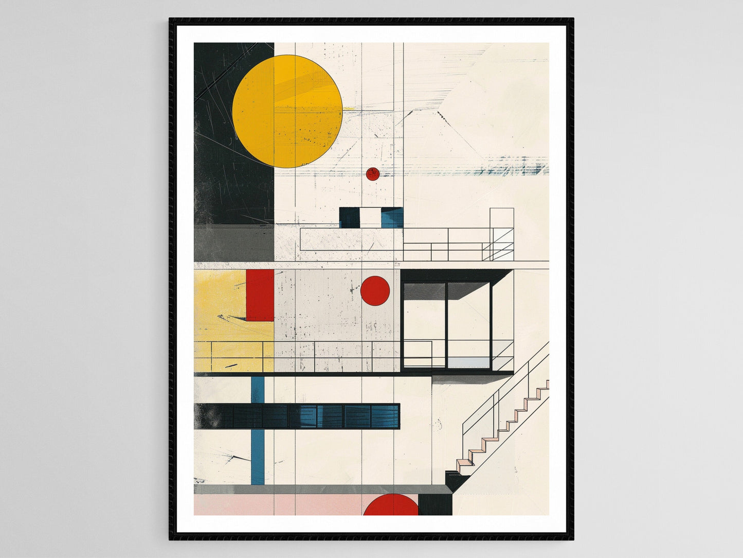 Affiche Bauhaus – Illustration du Mouvement Allemand Moderne