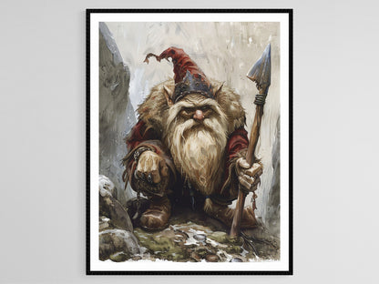 Affiche Folklore Norvégien – Poster Illustrations de Trolls et Mythes