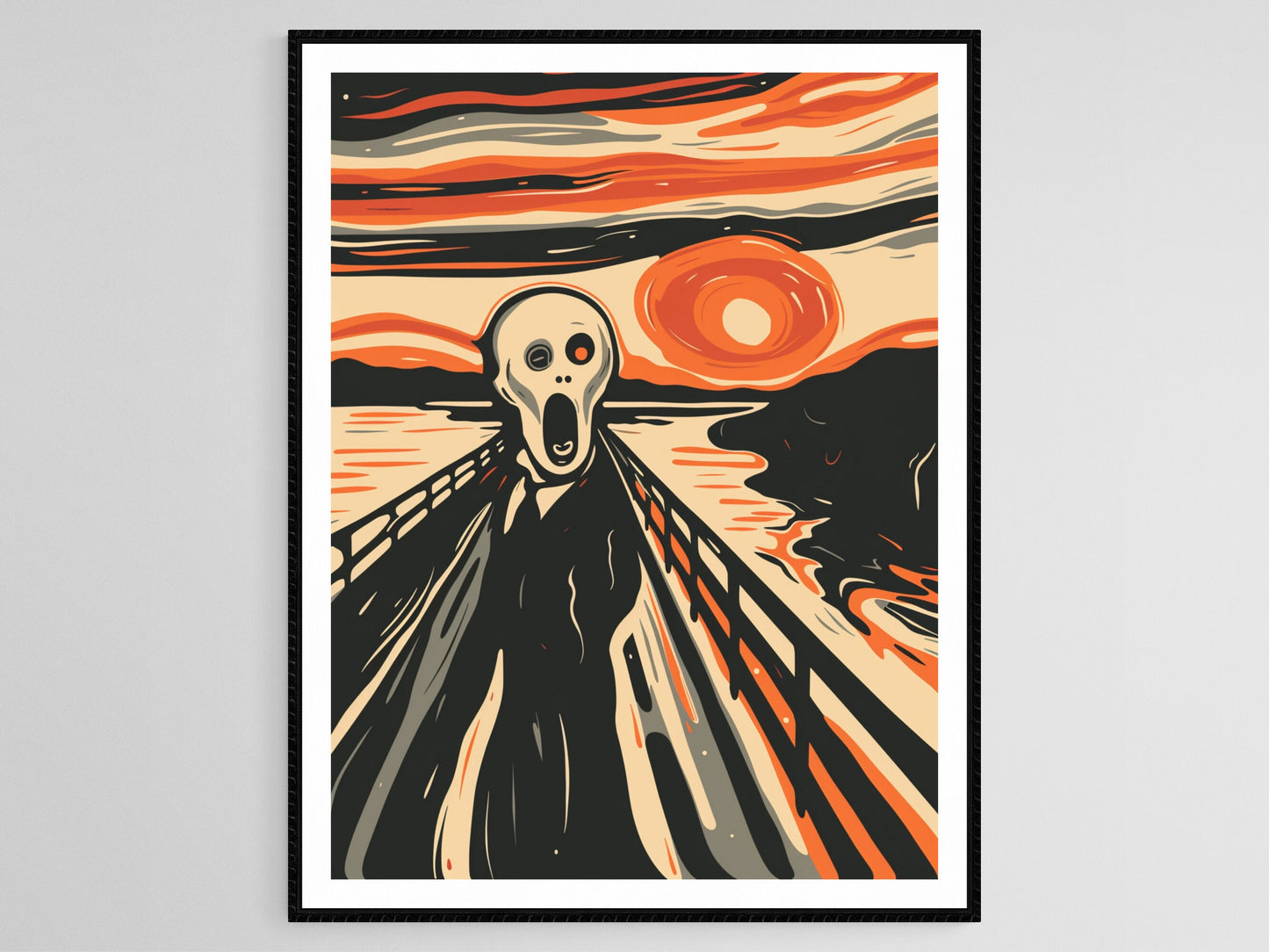 Affiche Expressionnisme Inspirée d'Edvard Munch – Art Moderne Norvégien