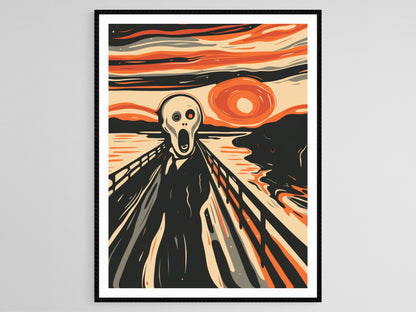 Affiche Expressionnisme Inspirée d'Edvard Munch – Art Moderne Norvégien