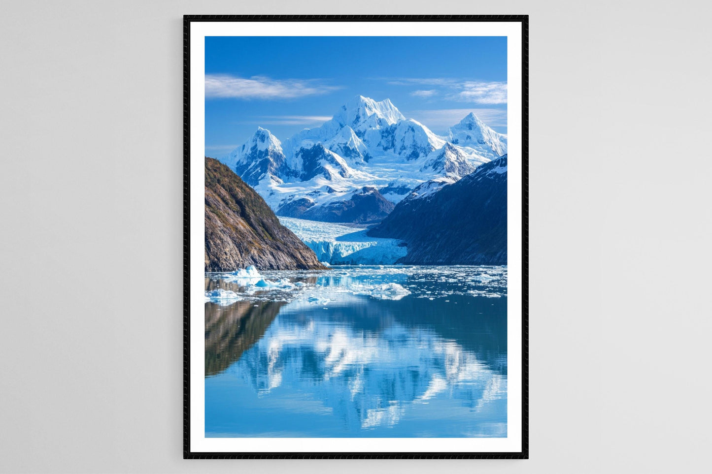 Affiche Glacier Bay – Imprimé d'art des glaciers majestueux et fjords glacés
