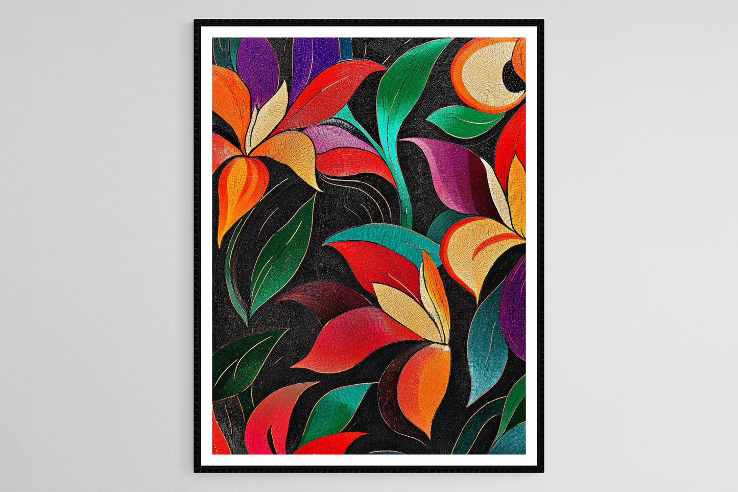 Affiche Modernisme Catalan – Poster aux couleurs vibrantes et lignes fluides