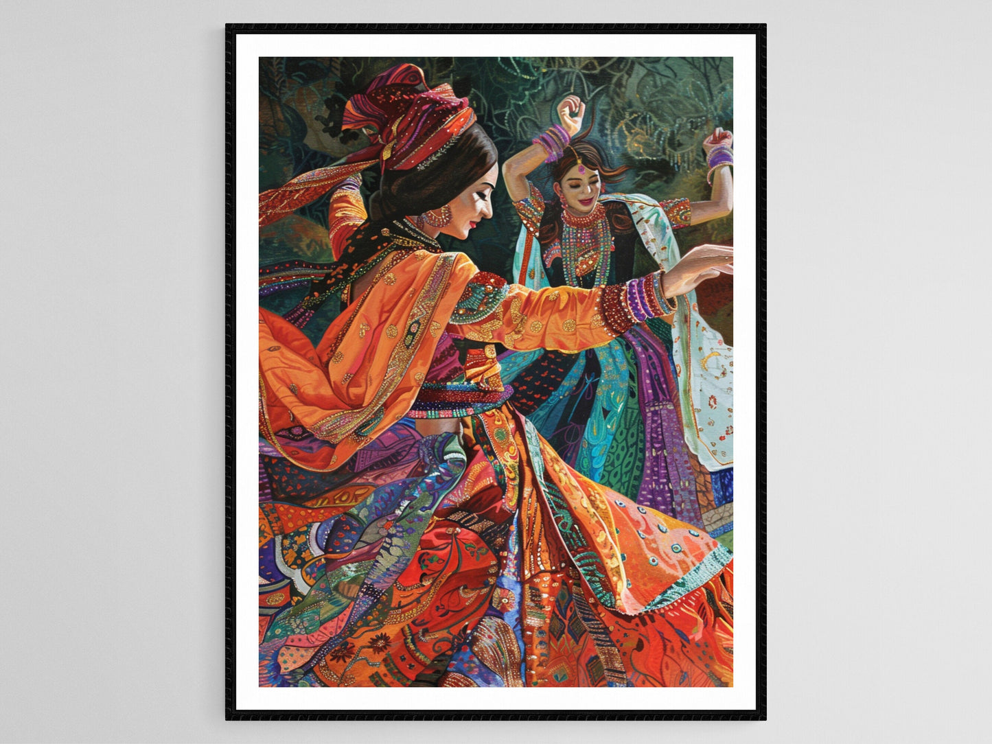 Affiche Danseurs Folkloriques Pakistanais – Art Culturel Éclatant