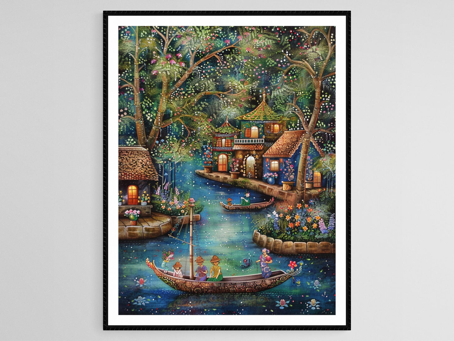 Affiche Art Folklorique Thaï – Décoration Murale Culturelle Authentique