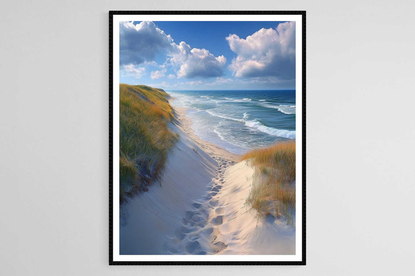 Affiche Lac Michigan – Poster Dunes Sablonneuses et Rivage Éternel