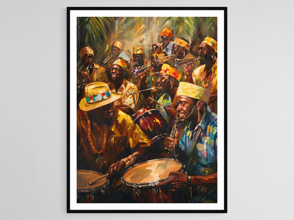 Affiche Steelpan – Poster Musical emblématique de Trinidad et Tobago