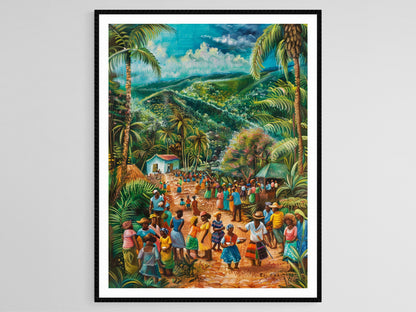 Affiche Hérédité Maroon – Poster Culture et Liberté de Trinidad et Tobago