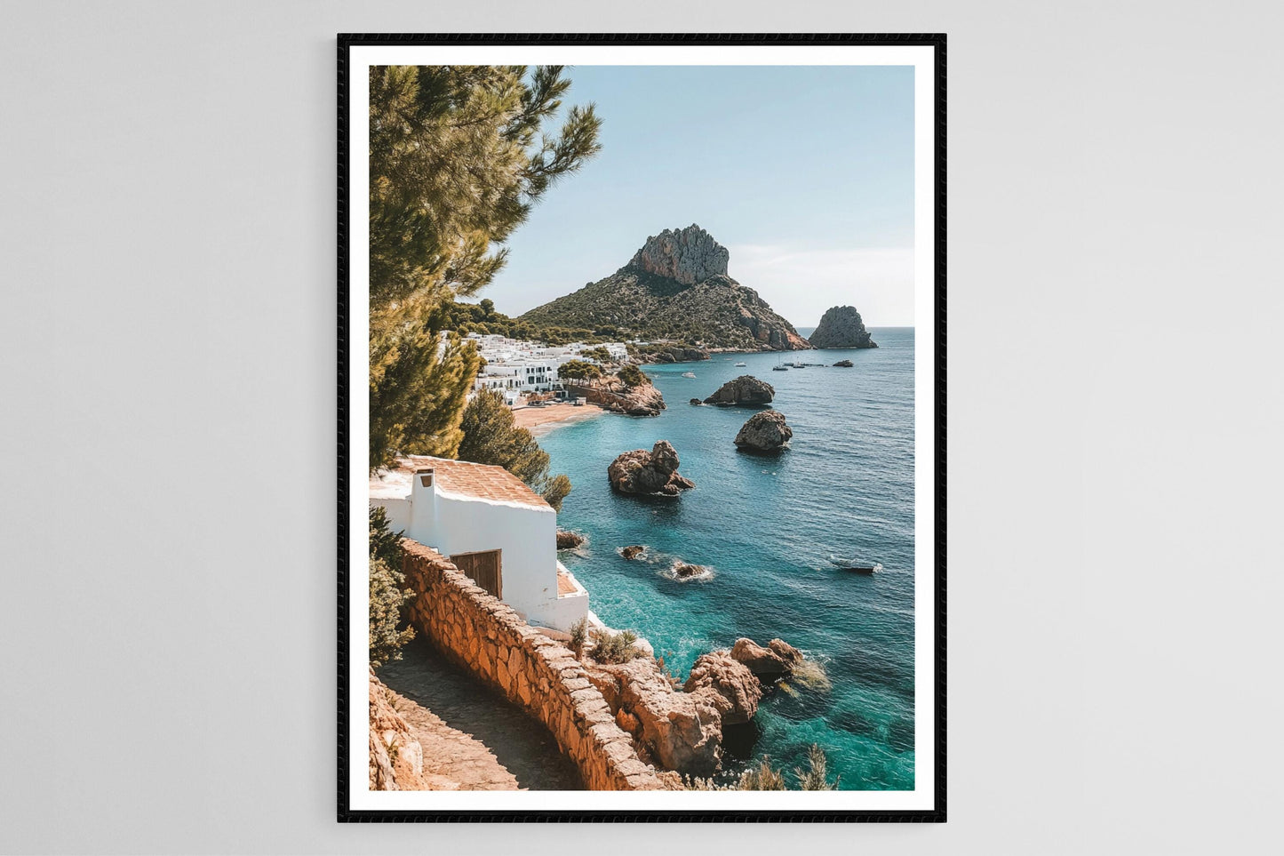 Affiche Ibiza – Poster Paysage de plages dorées méditerranéennes