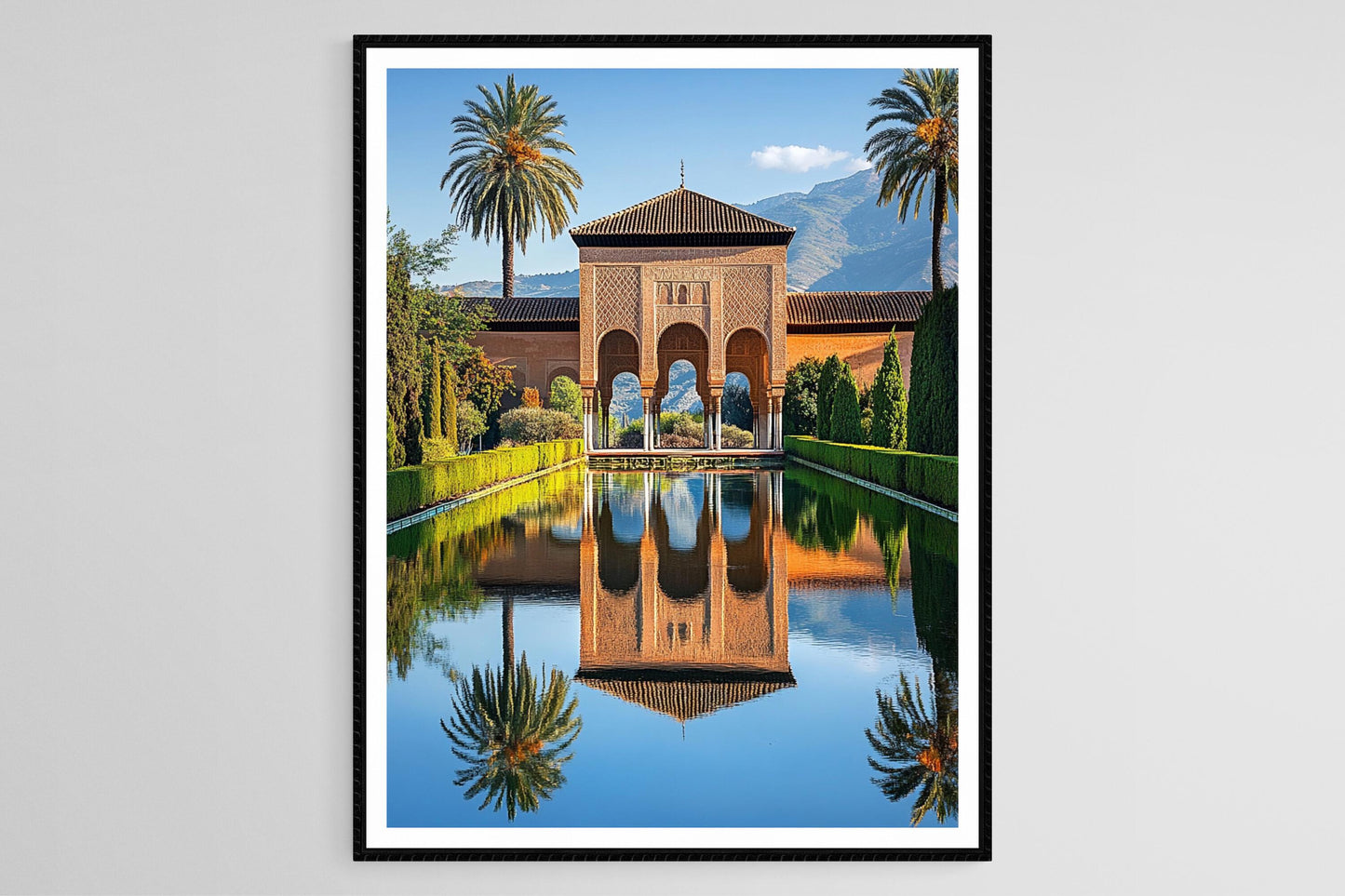 Affiche Alhambra – Impression Art déco de la forteresse mauresque