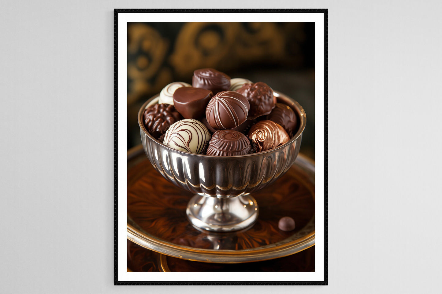 Affiche Pralinés au Chocolat – Poster Élégante Décoration Murale