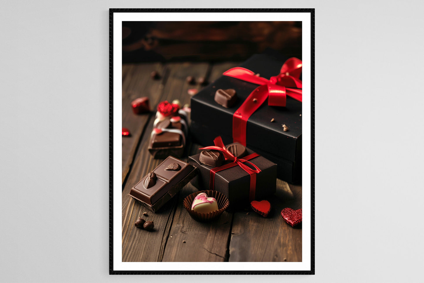 Affiche Saint-Valentin – Impression d'art chocolatée pour décorer vos murs