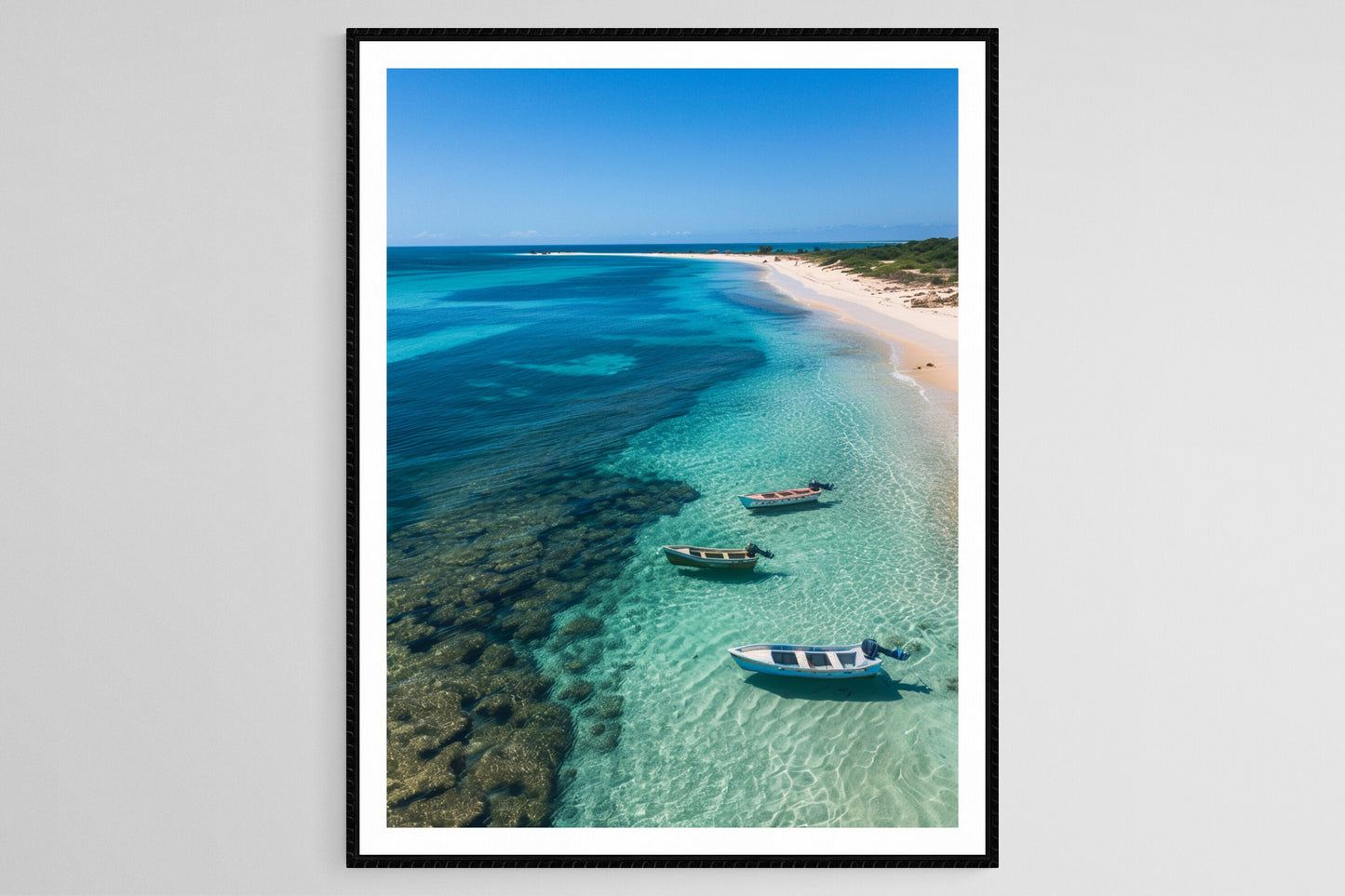 Affiche Bazaruto – Poster Plages et Vie Marine des Eaux Pures