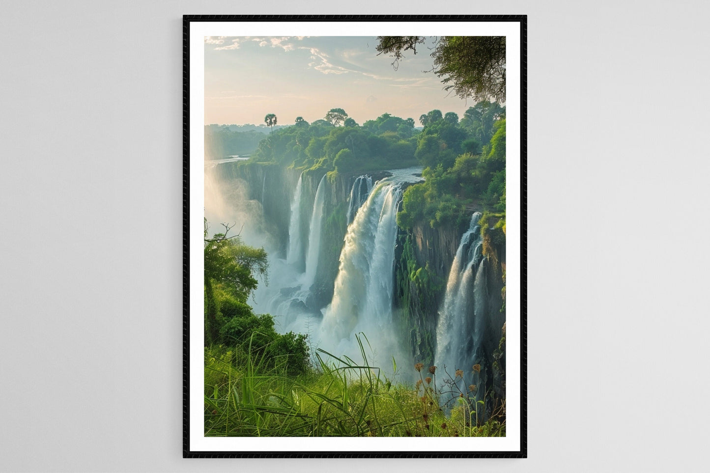 Affiche Chutes Victoria – Poster Art de la nature majestueuse et verdoyante