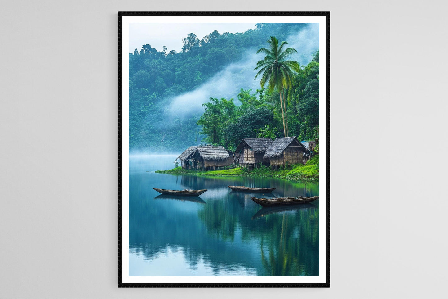 Affiche Rangamati – Poster Art Tribal du Bangladesh, Lac Kaptai