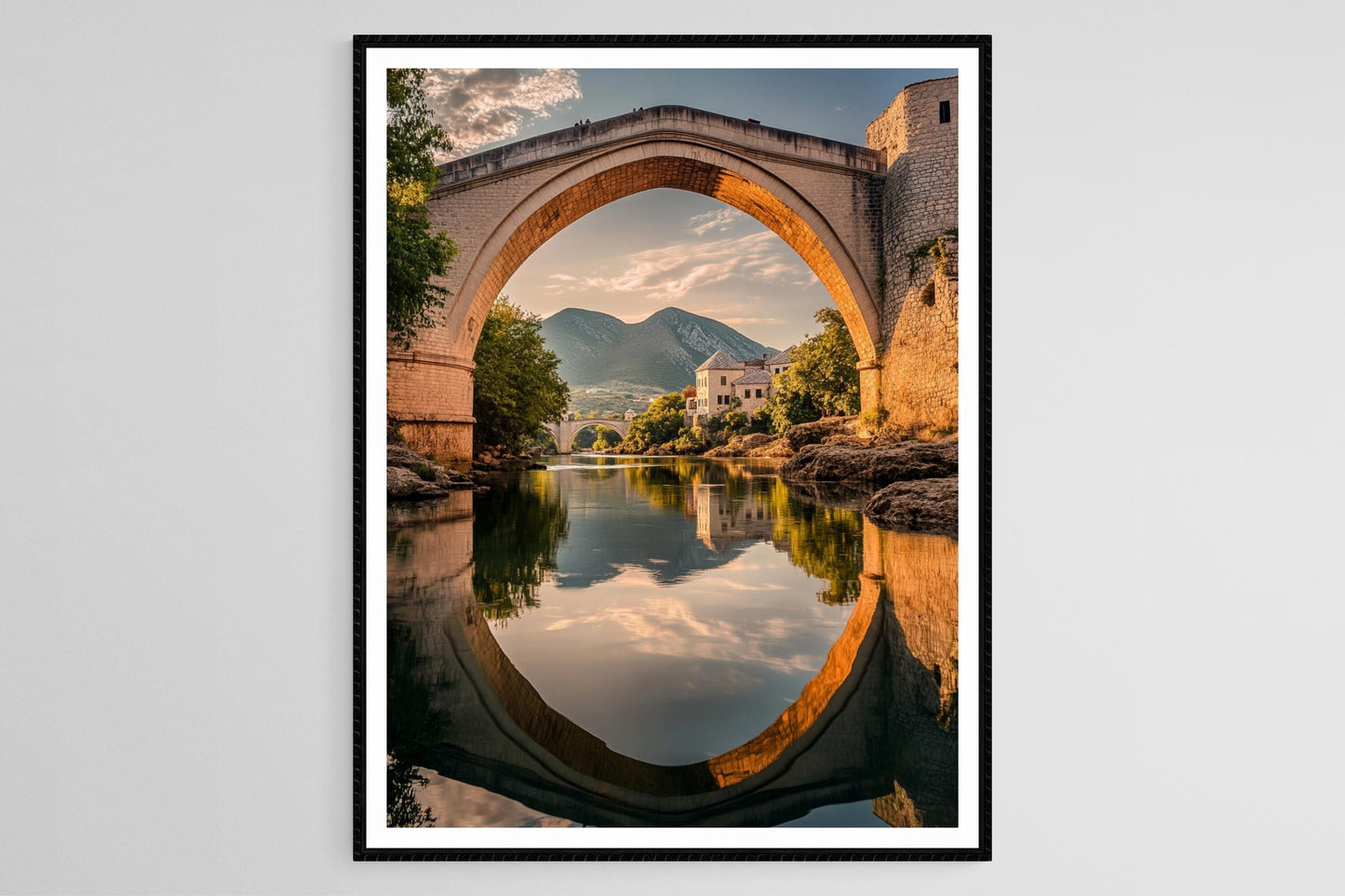 Affiche Mostar – Poster de l'emblématique pont en Bosnie