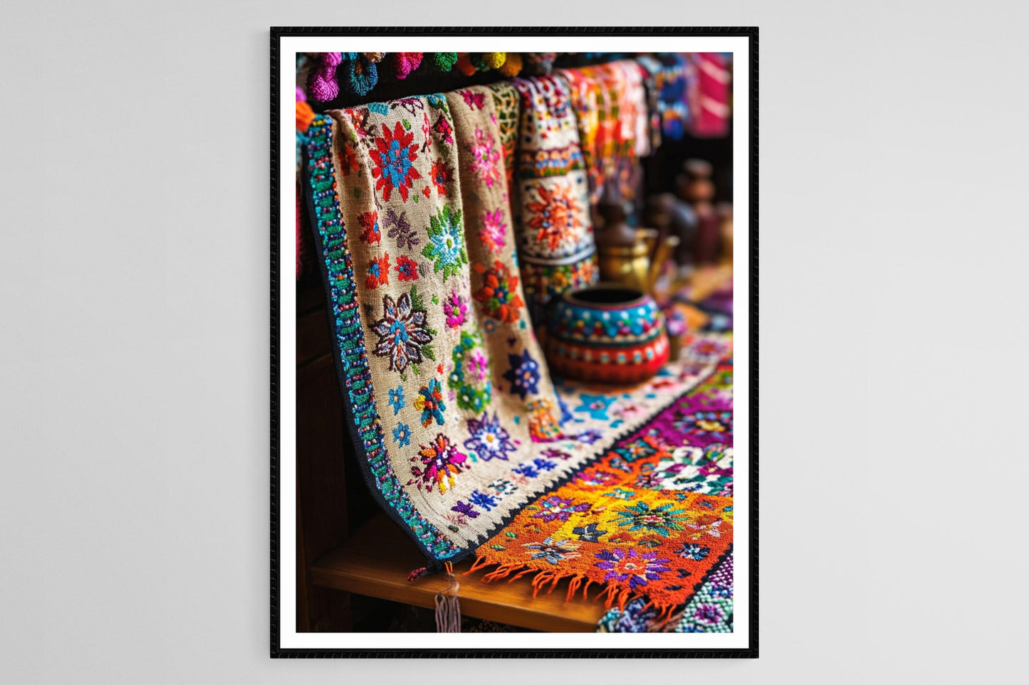 Affiche Broderies Bosniennes – Poster Art de Patrimoine Culturel