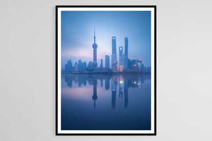 Affiche Shanghai – Impression artistique des gratte-ciels de Pudong