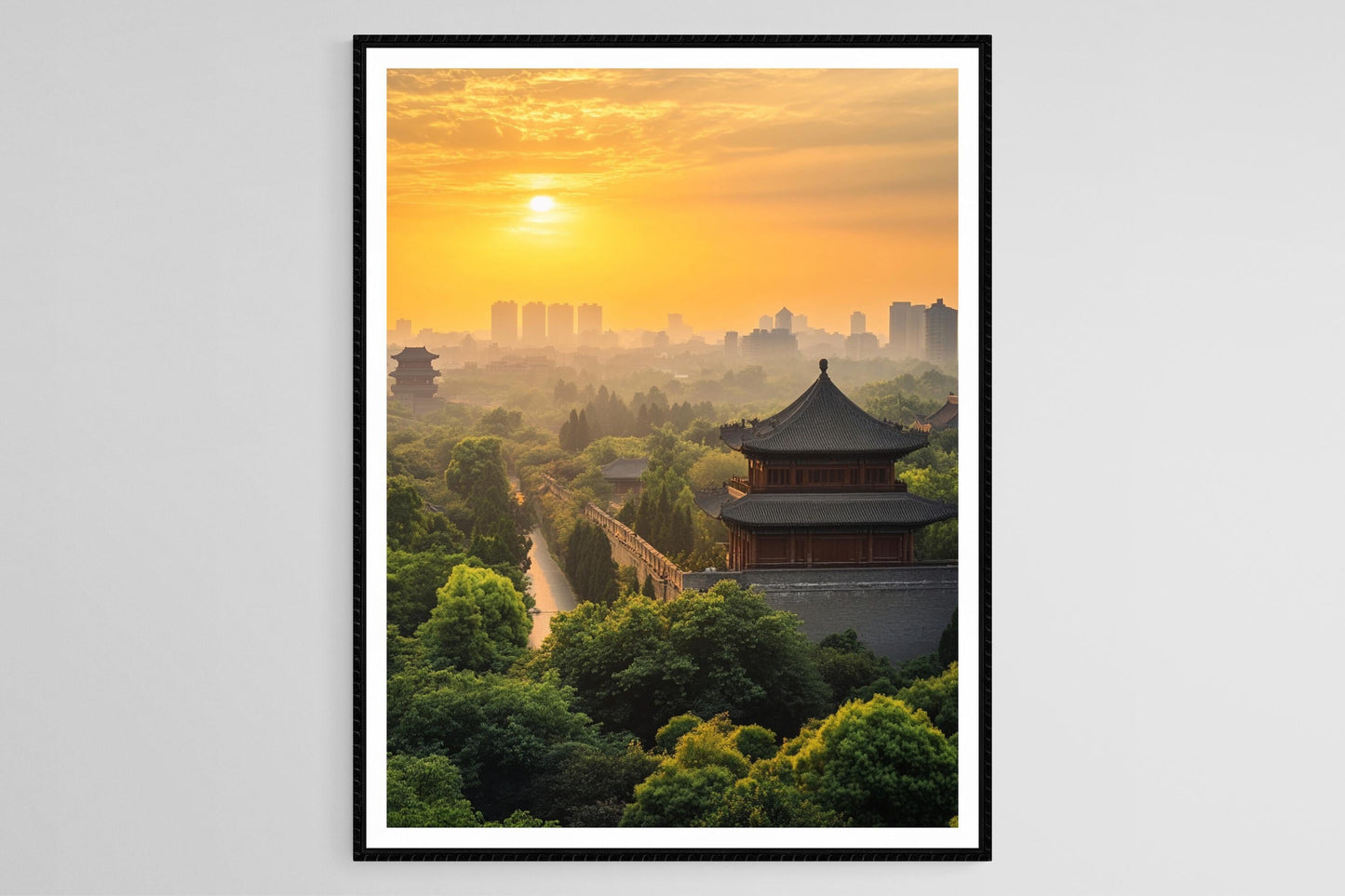 Affiche Murale de Xi'an – Impression des Fortifications Anciennes en Chine