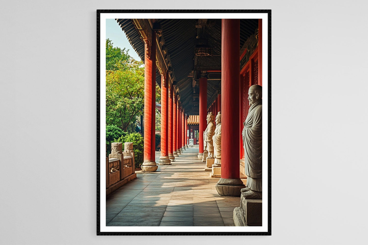 Affiche Temple de Confucius à Nanjing – Impression Art Traditionnelle