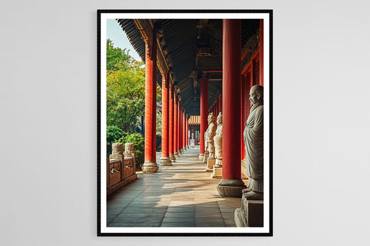 Affiche Temple de Confucius à Nanjing – Impression Art Traditionnelle