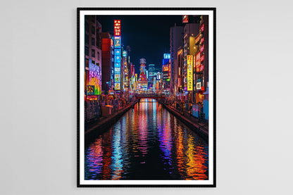 Affiche Dotonbori Osaka – Poster Art Neons du Canal Japonais