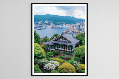 Affiche Nagasaki Glover Garden – Poster Architecture Historique du Japon