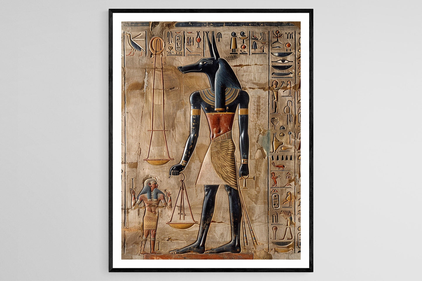 Affiche Anubis Égyptien – Poster Mythologique Hall de Maat