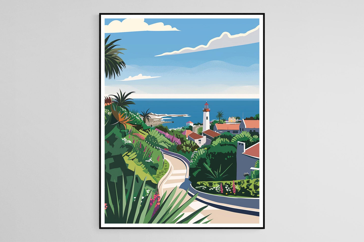 Affiche Donkin Reserve – Poster Art de Port Elizabeth, Point de Vue Côtier