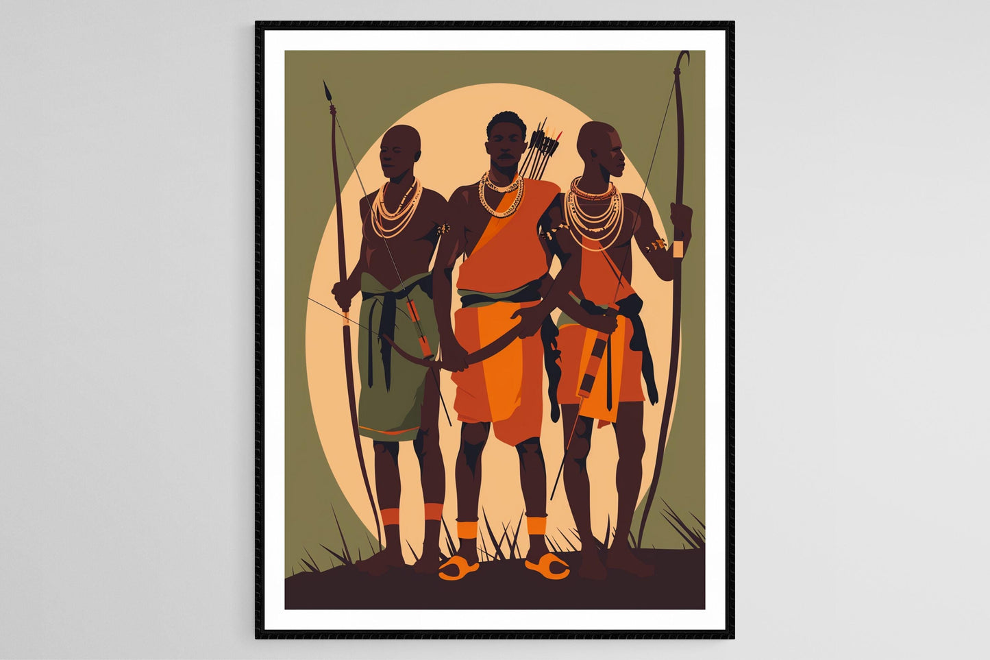 Affiche Hadza – Impression artistique de la tribu de Tanzanie du Nord
