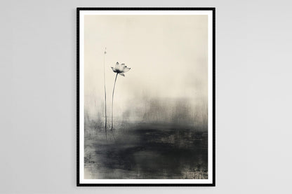 Affiche Bada Shanren - Impression d'art encre chinoise minimaliste