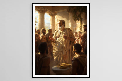 Affiche Socrate – Poster Art de l'Ancien Philosophe Grec