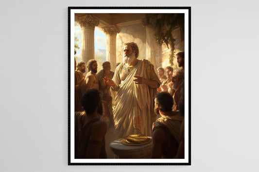 Affiche Socrate – Poster Art de l'Ancien Philosophe Grec