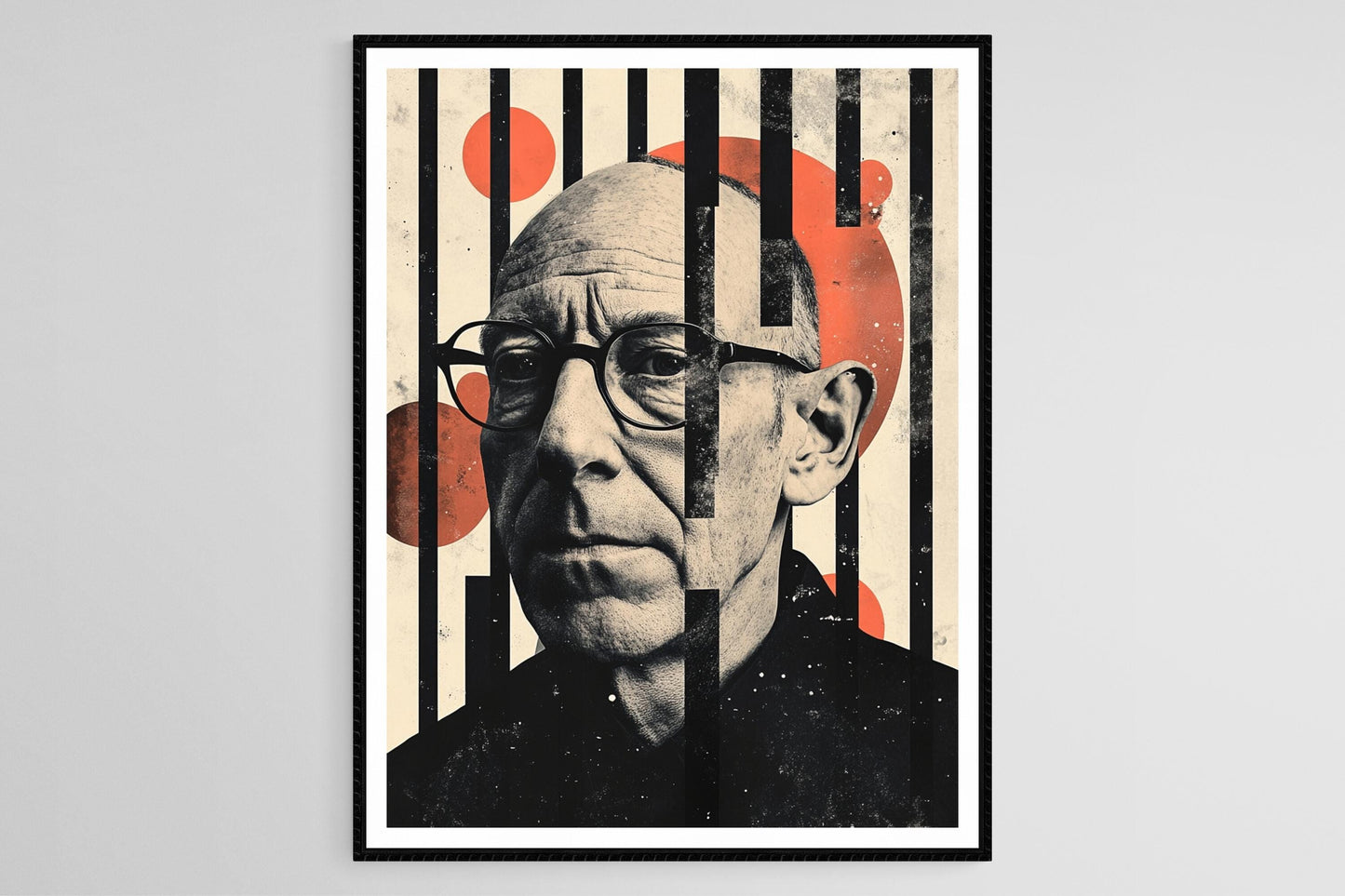 Affiche Freud – Poster Portrait, Père de la Psychanalyse, Déco Murale