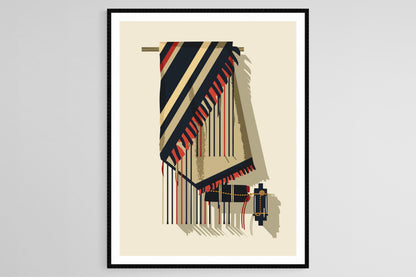 Affiche Art Juif – Illustration du Tallit et Tefillin