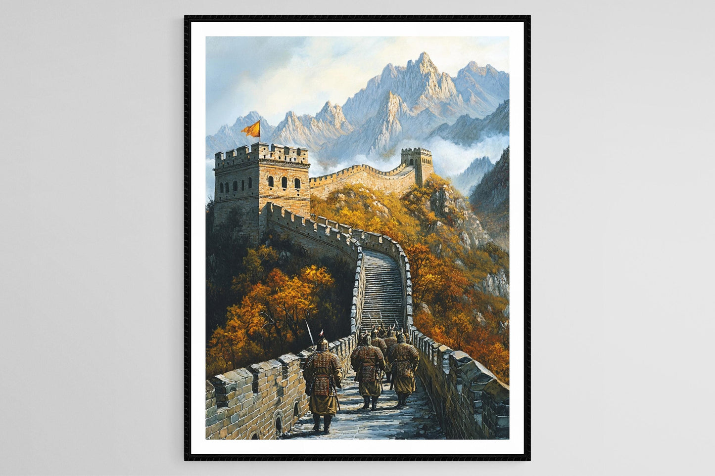 Affiche Armée de la Dynastie Qin – Poster Muraille de Chine avec Soldats