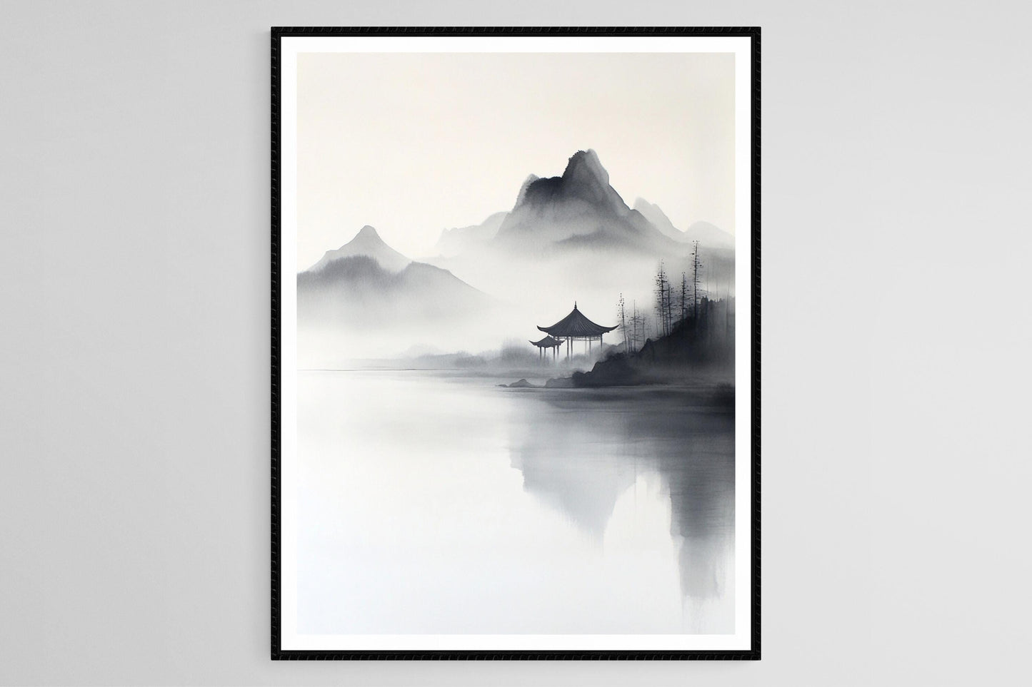 Affiche de Paysage de la Dynastie Han – Impression d'Art Chinois Traditionnel