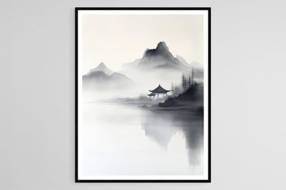 Affiche de Paysage de la Dynastie Han – Impression d'Art Chinois Traditionnel
