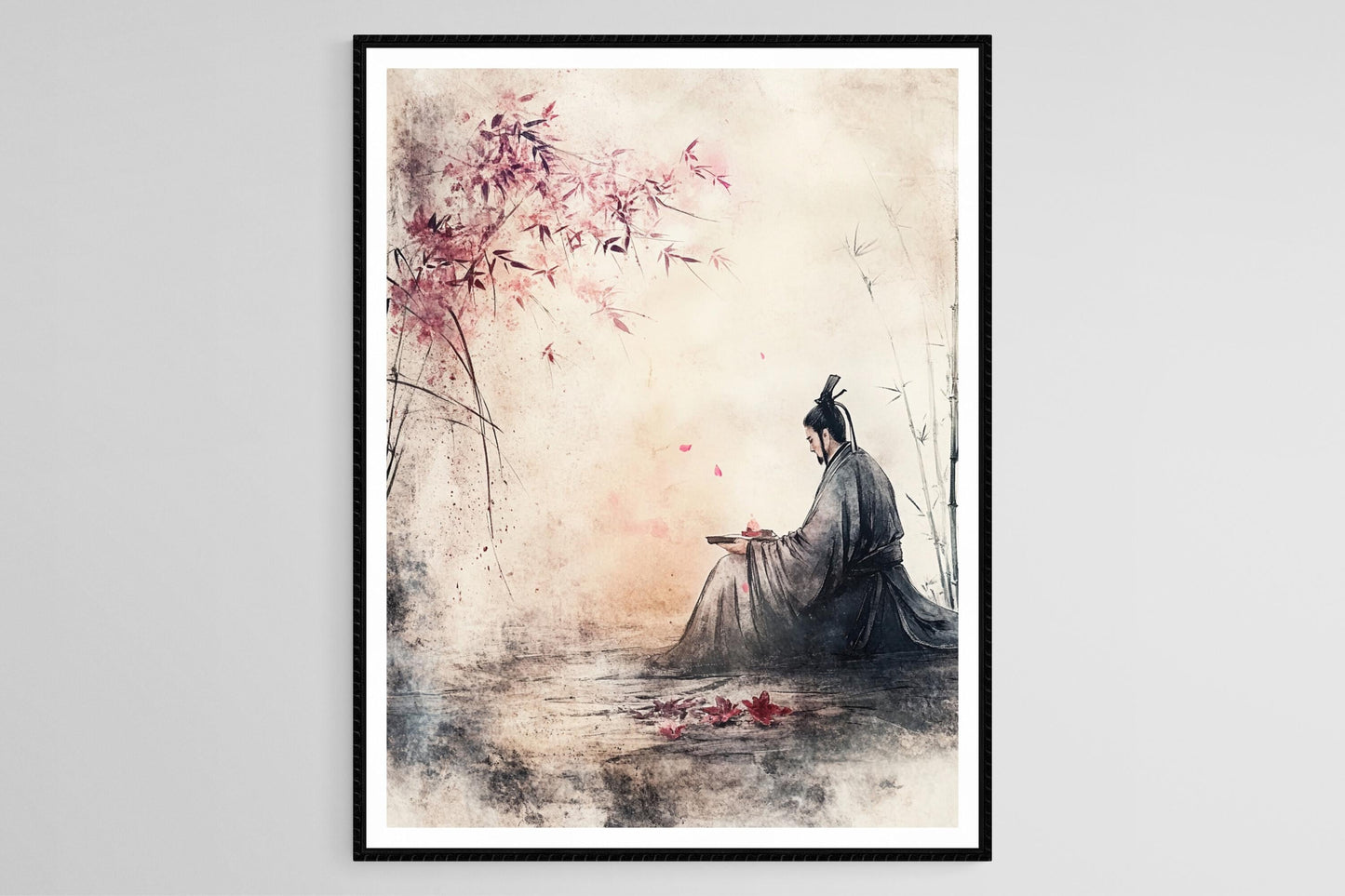 Affiche Art Scolaire de la Dynastie Han – Impression de Jardin Traditionnel