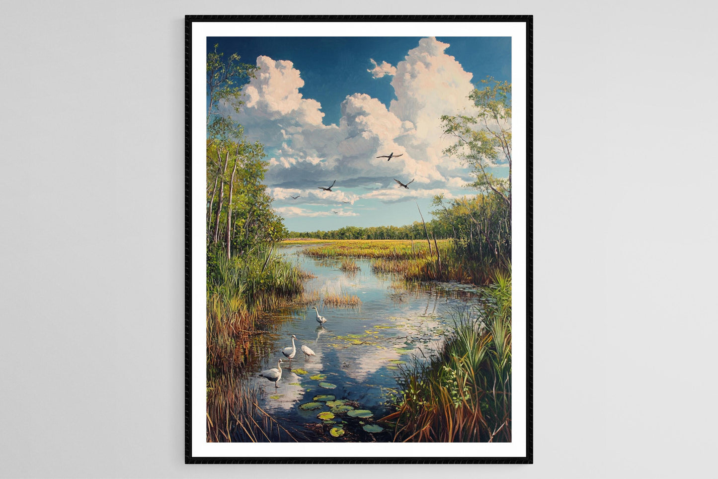 Affiche Parc National des Everglades – Art des Marais et Mangroves